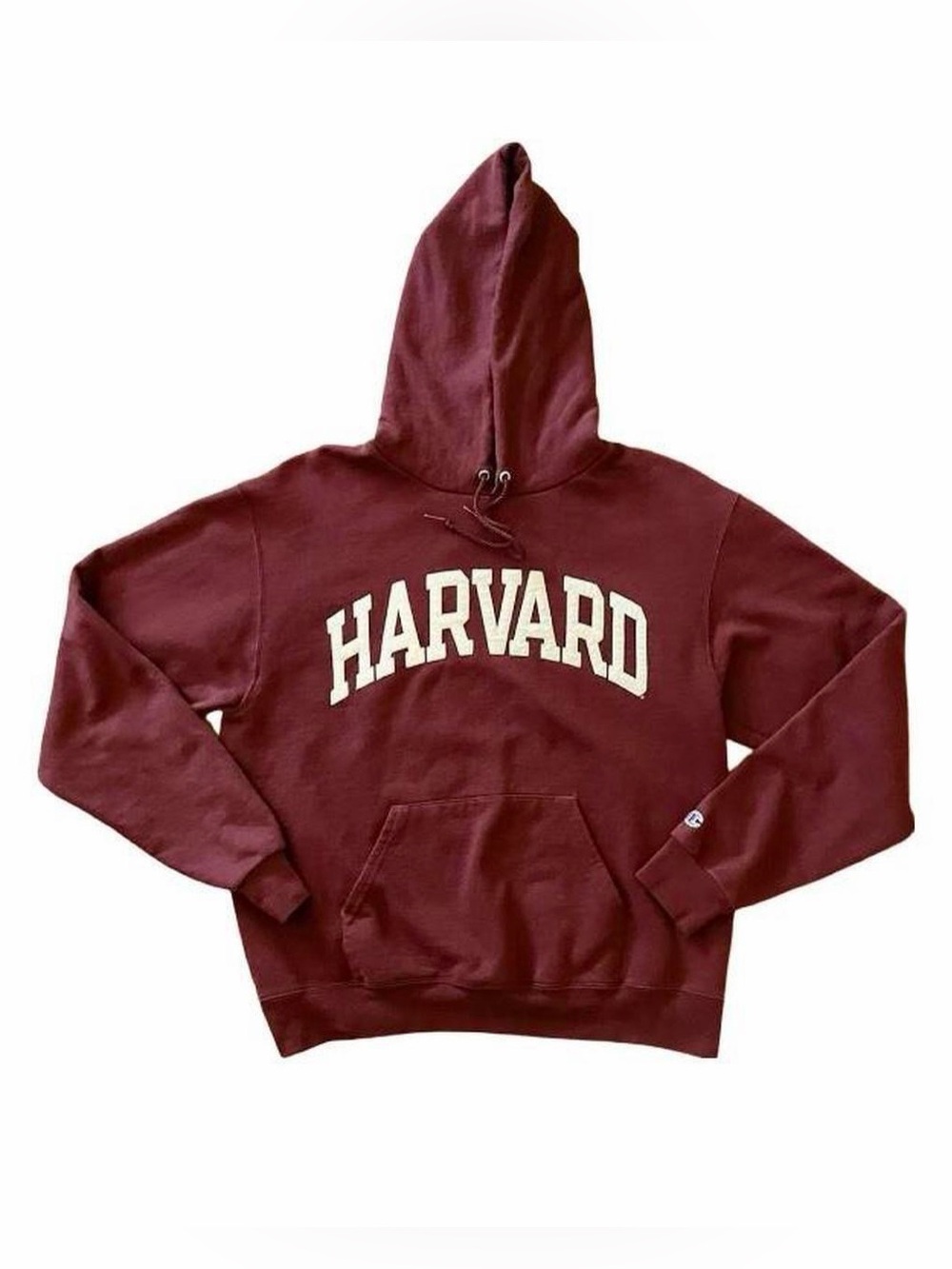 Vintage Harvard Crimson Champion Eco Fleece Hoodie M